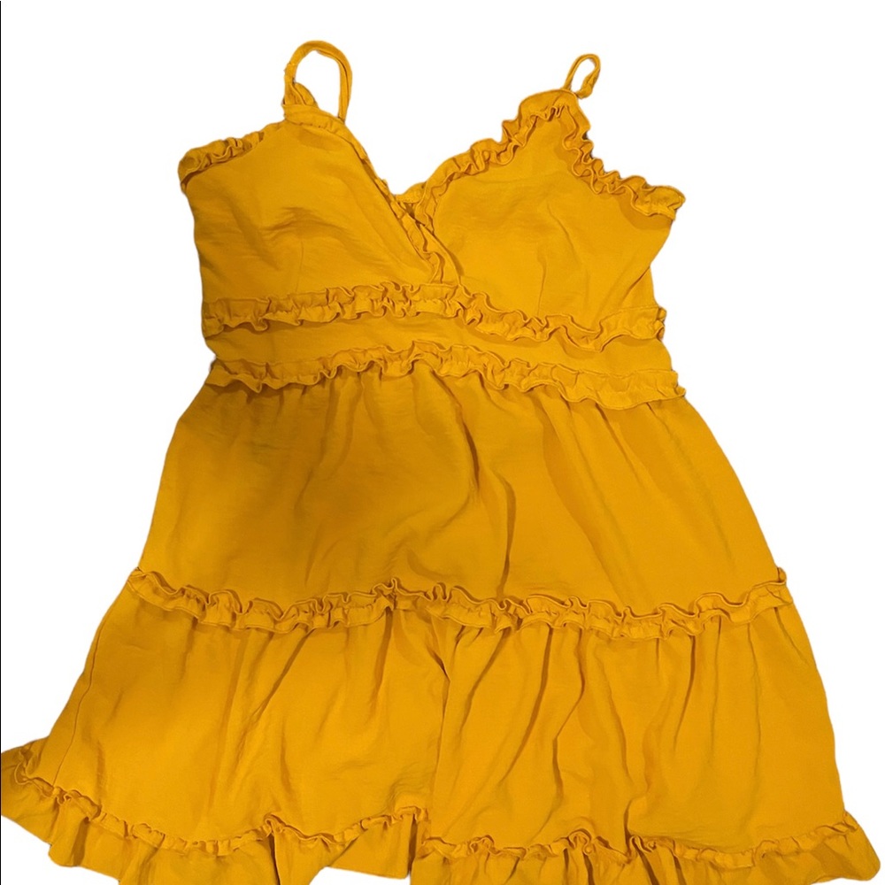 Iris Brand Yellow Dress size large
